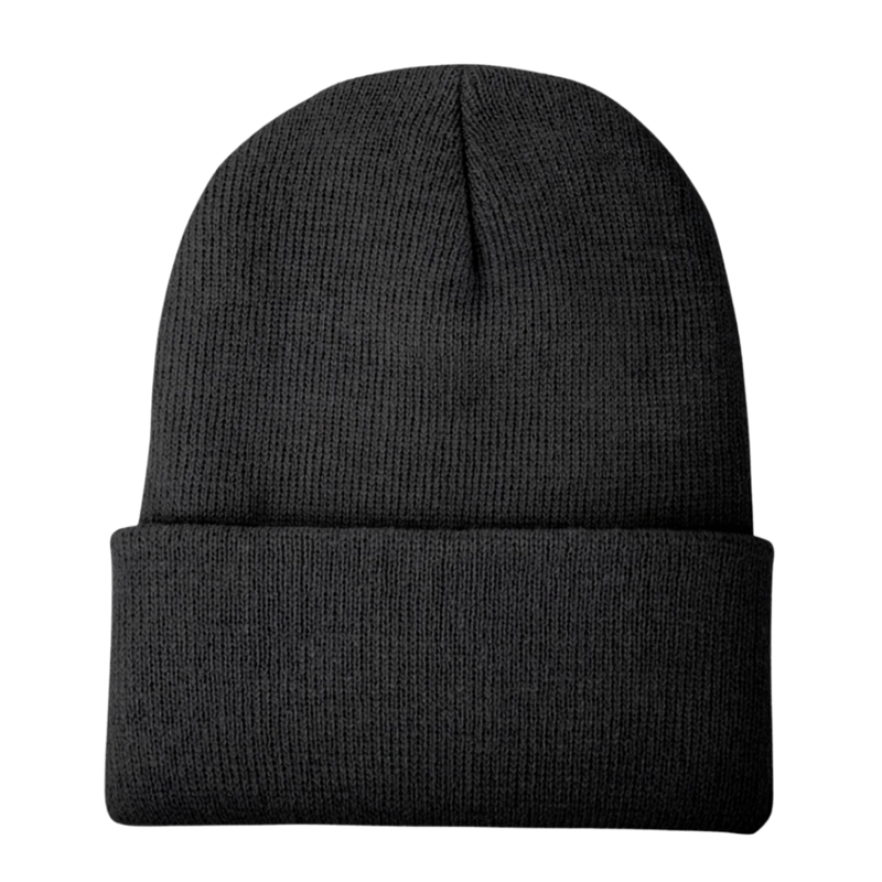 PACK 12 GORROS DE LANA CON DOBLEZ ADULTO - 2