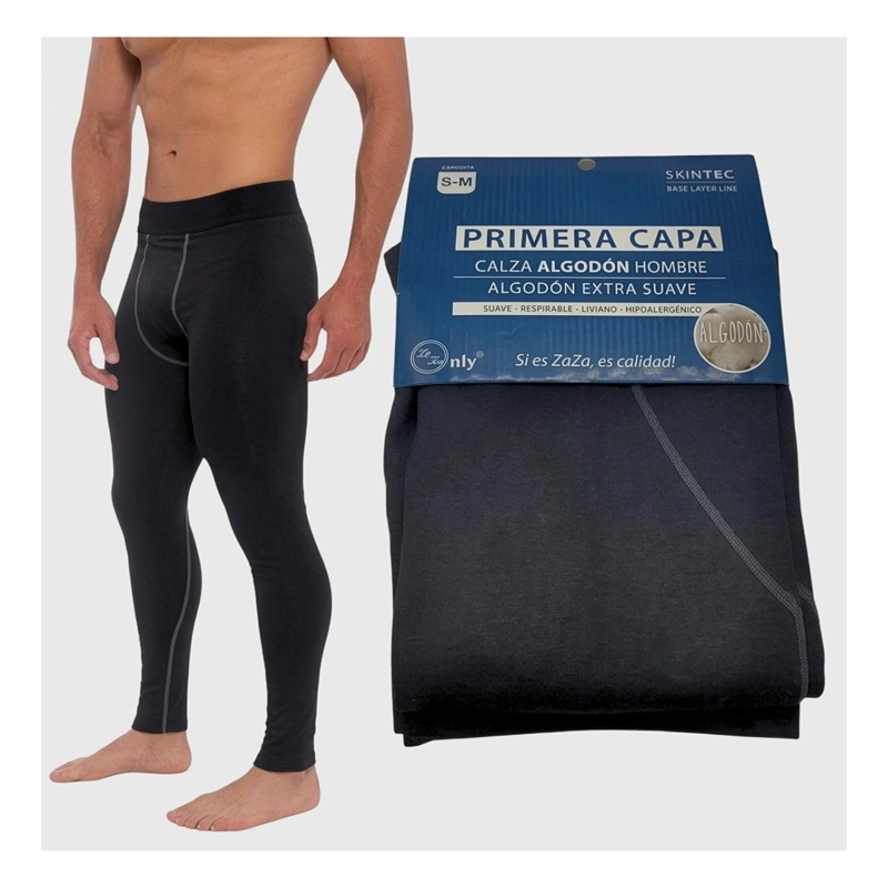 CALZA TE RMICA HOMBRE PRIMERA CAPA POLAR INVIERNO ALGODON - 6