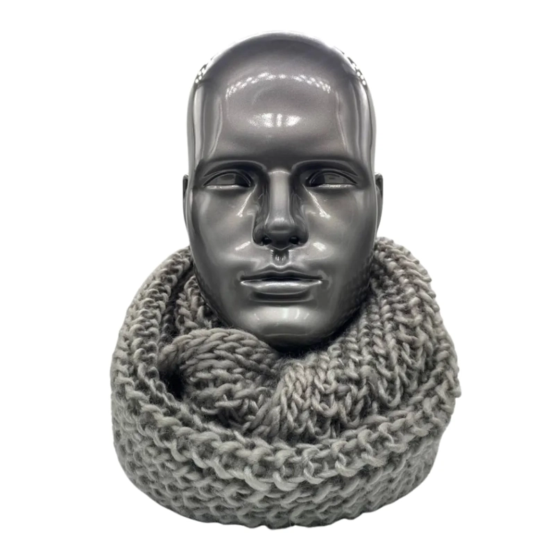 BUFANDA CUELLO ESTILO PUNTO INGLE S LANA INVIERNO ABRIGADO - 3
