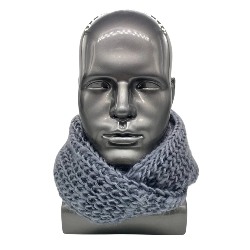 BUFANDA CUELLO ESTILO PUNTO INGLE S LANA INVIERNO ABRIGADO - 3
