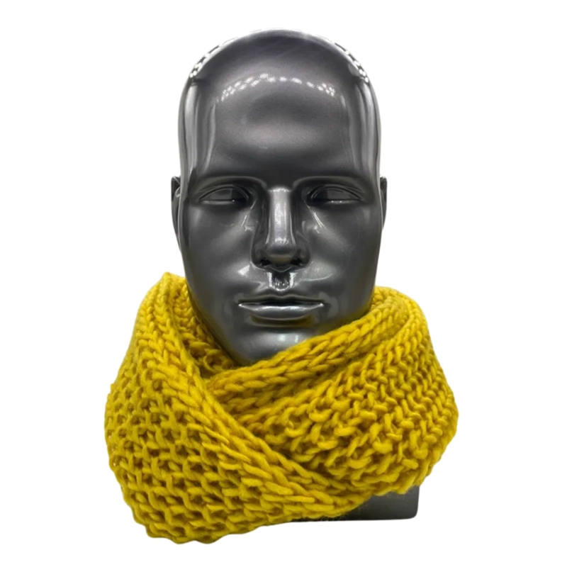 BUFANDA CUELLO ESTILO PUNTO INGLE S LANA INVIERNO ABRIGADO - 3
