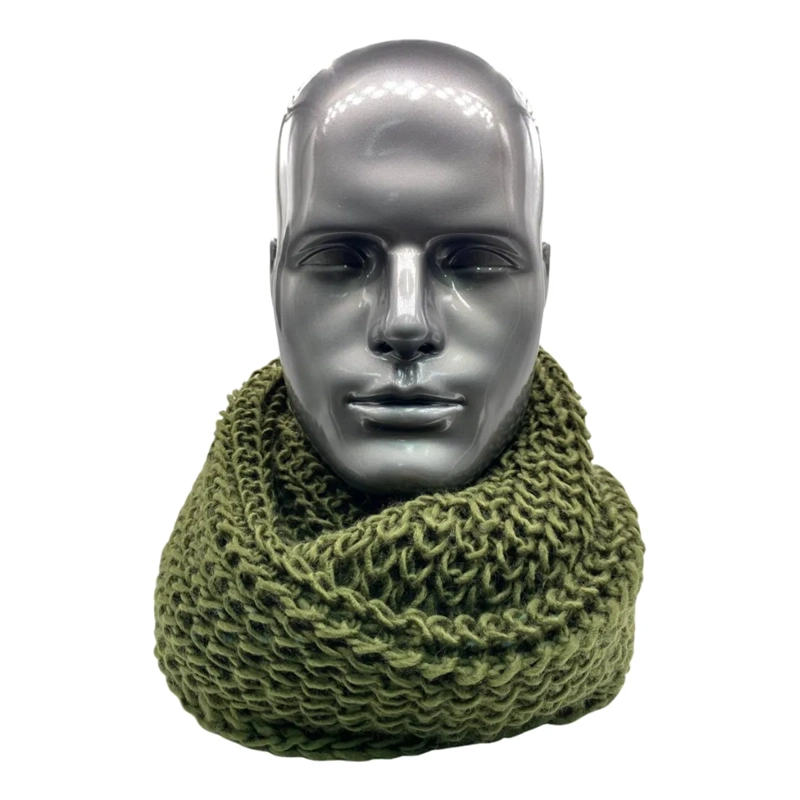 BUFANDA CUELLO ESTILO PUNTO INGLE S LANA INVIERNO ABRIGADO - 3