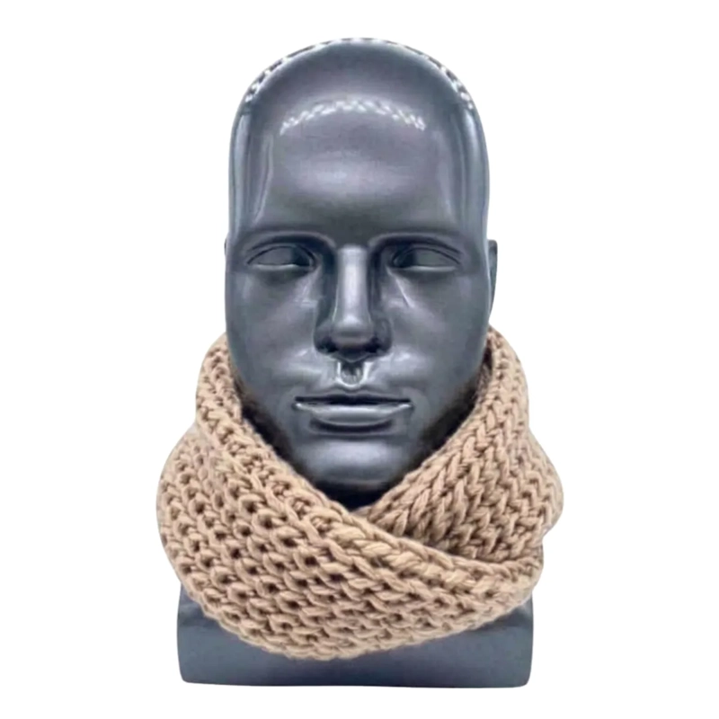 BUFANDA CUELLO ESTILO PUNTO INGLE S LANA INVIERNO ABRIGADO - 3
