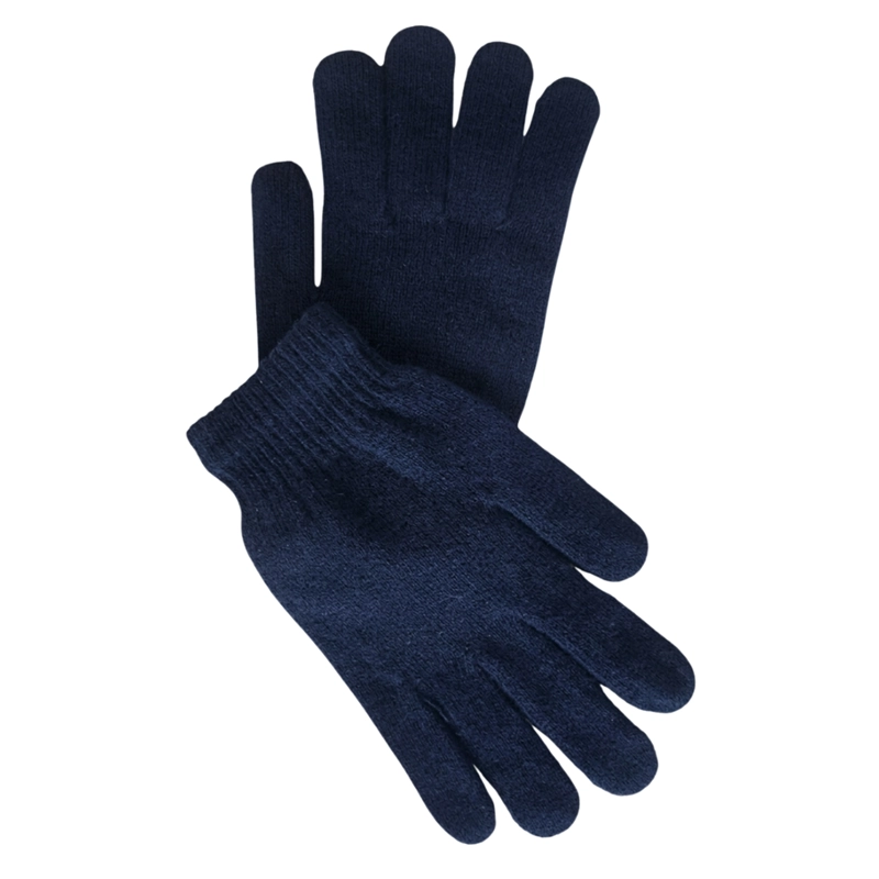 GUANTES DE LANA TE RMICOS PARA NIÑOS - INVIERNO SUAVE COLOR AZUL MARINO - 2