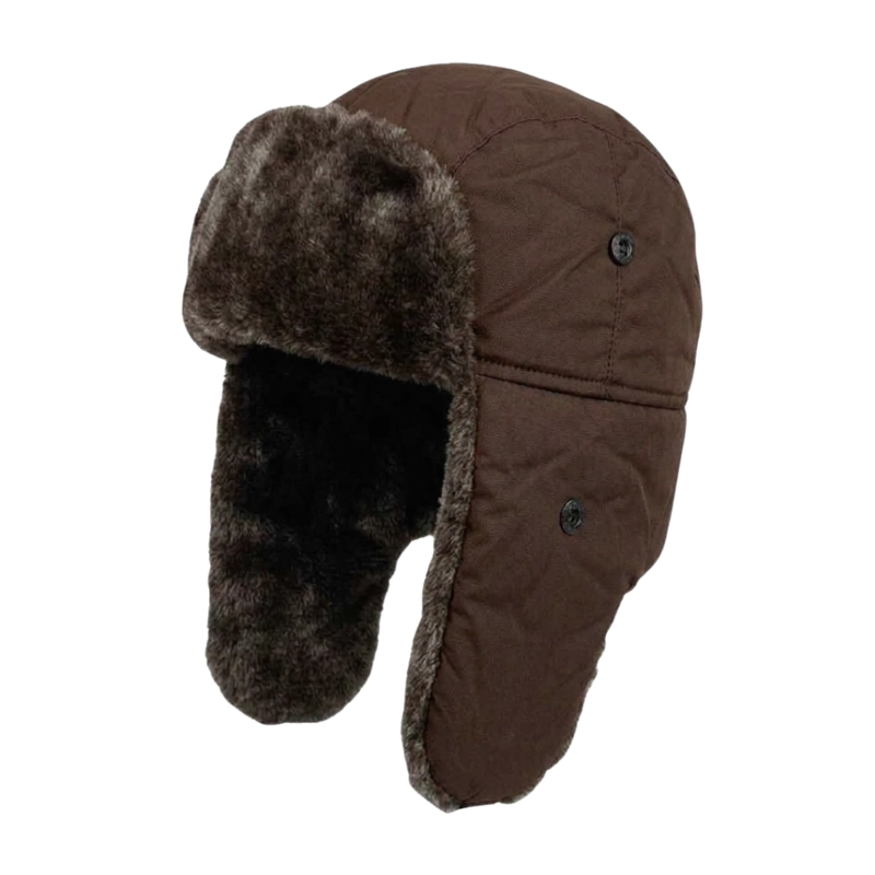 GORRO RUSO UNISEX DE LONA PARKA CALIDO TERMICO - 2