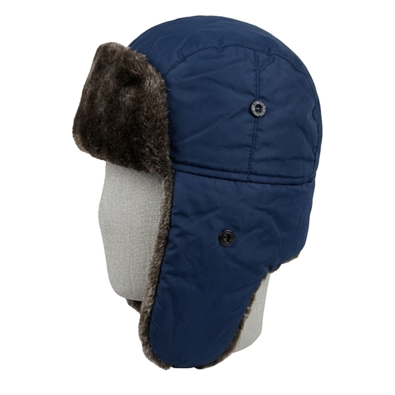 GORRO RUSO UNISEX DE LONA PARKA CALIDO TERMICO - 2