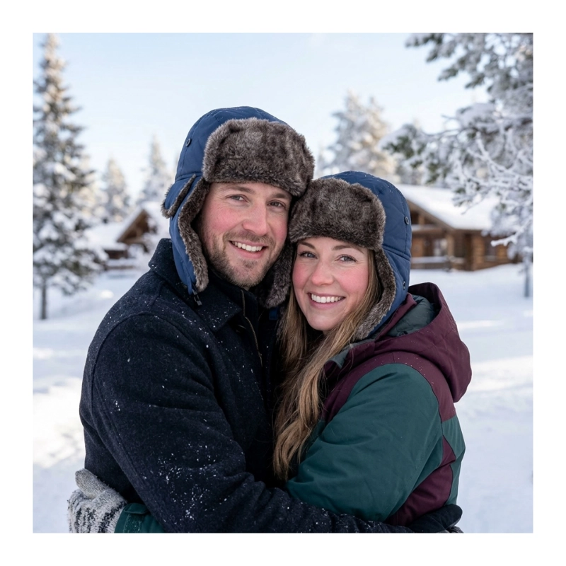 GORRO RUSO UNISEX DE LONA PARKA CALIDO TERMICO - 7