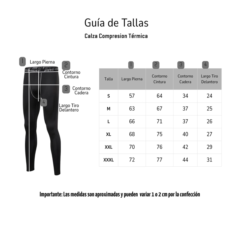 CONJUNTO PRIMERA CAPA TACTICA COMBAT PRO - TE RMICO Y COMPRESION - 5