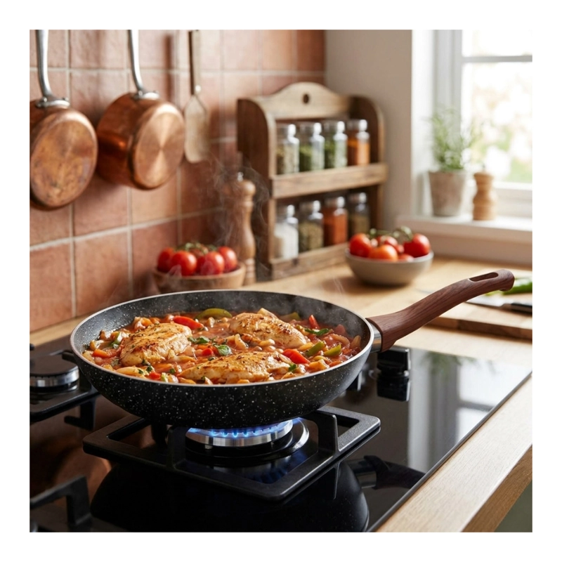 SARTE N WOK DE CERAMICA HYLLIS ANTIADHERENTE PARA INDUCCION 27 CM - 1