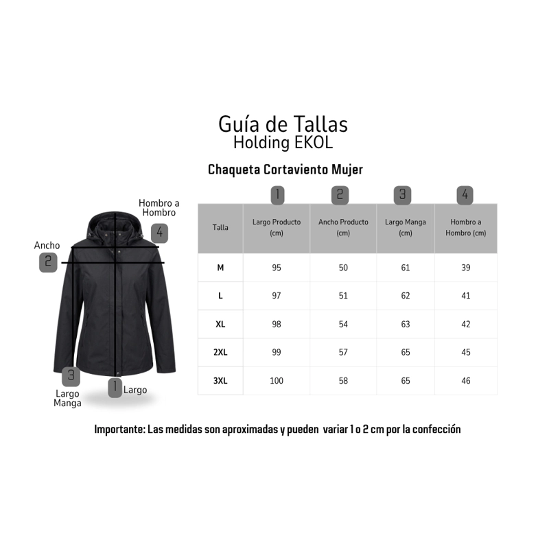 CHAQUETA CORTAVIENTO MUJER CON CAPUCHA AJUSTABLE Y CUELLO ALTO - 7