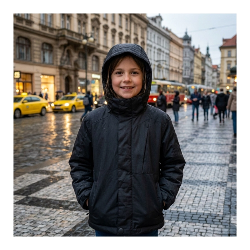 CHAQUETA TE RMICA SOFTSHELL PARA NIÑOS IMPERMEABLE Y CORTAVIENTOS - 1