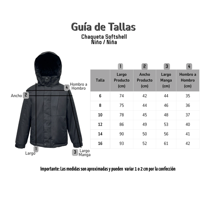 CHAQUETA TE RMICA SOFTSHELL PARA NIÑOS IMPERMEABLE Y CORTAVIENTOS - 6