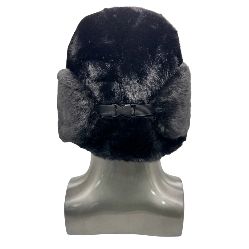 GORRO RUSO USHANKA CON OREJERAS PELUDO TERMICO INVIERNO MUJER - 4
