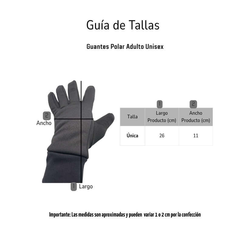 GUANTES TE RMICOS DE POLAR CON REFUERZO ANTIDESLIZANTE EN PALMA - 6