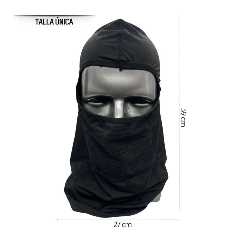 SET ANTIVIENTO MOTO BALACLAVA CON ORIFICIO AURICULAR Y GUANTES - 7