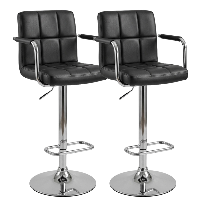 PACK 2 PISO DE BAR PREMIUM CAPITONE  CON RESPALDO LUMBAR Y BRAZOS - 2