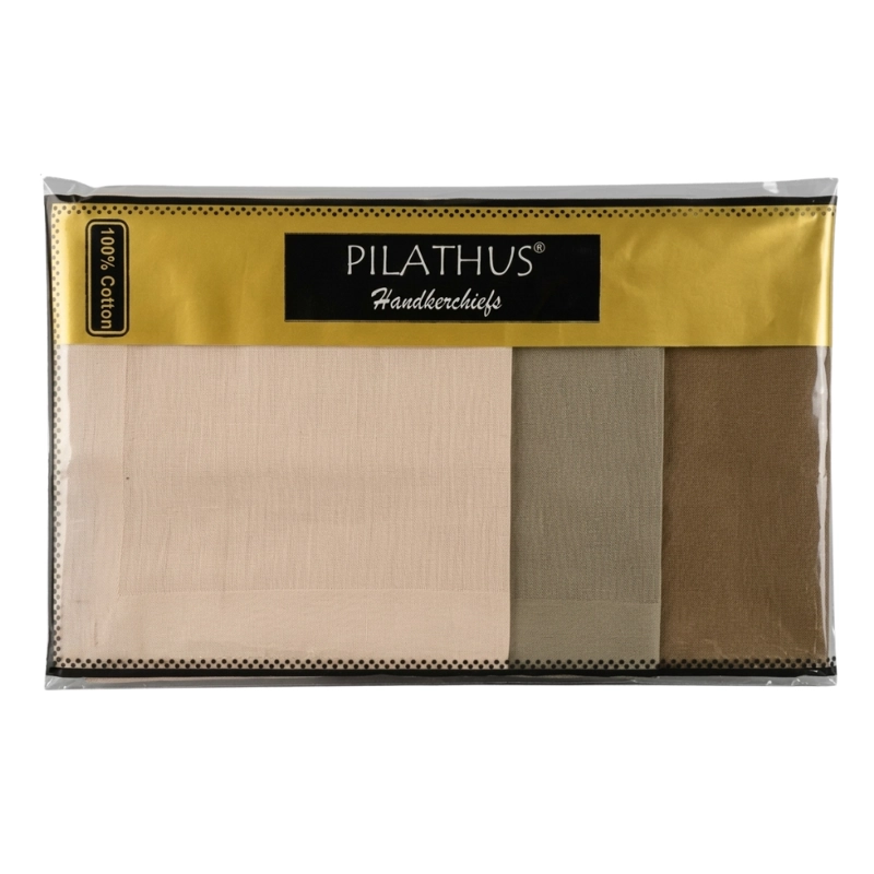 PACK 3 PAÑUELOS PILATHUS 100% ALGODON SUAVE PREMIUM - 2