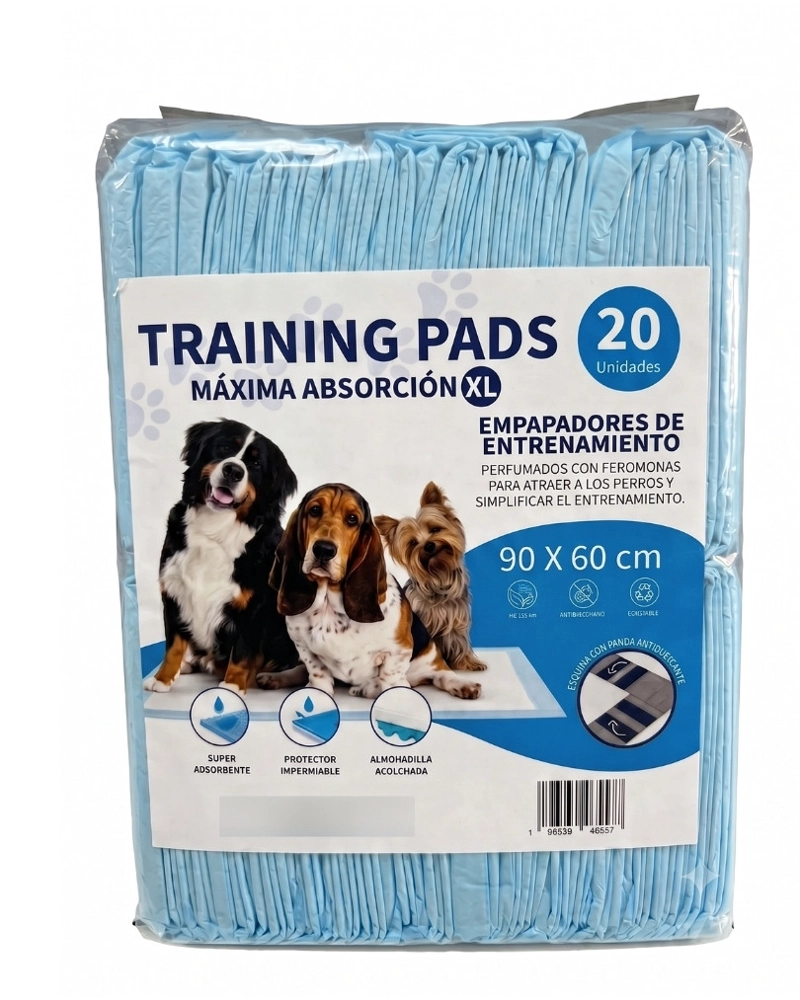 PACK 20 PAÑALES TIPO SABANILLAS MASCOTAS PERROS Y GATO 90X60 CMS - 1