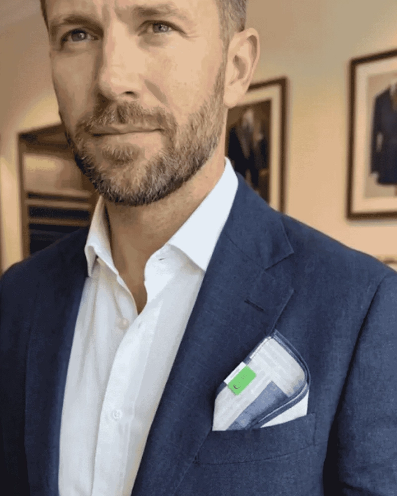 PAÑUELOS PARA HOMBRE MODELO CUADRADOS 12 UND PACK - 2