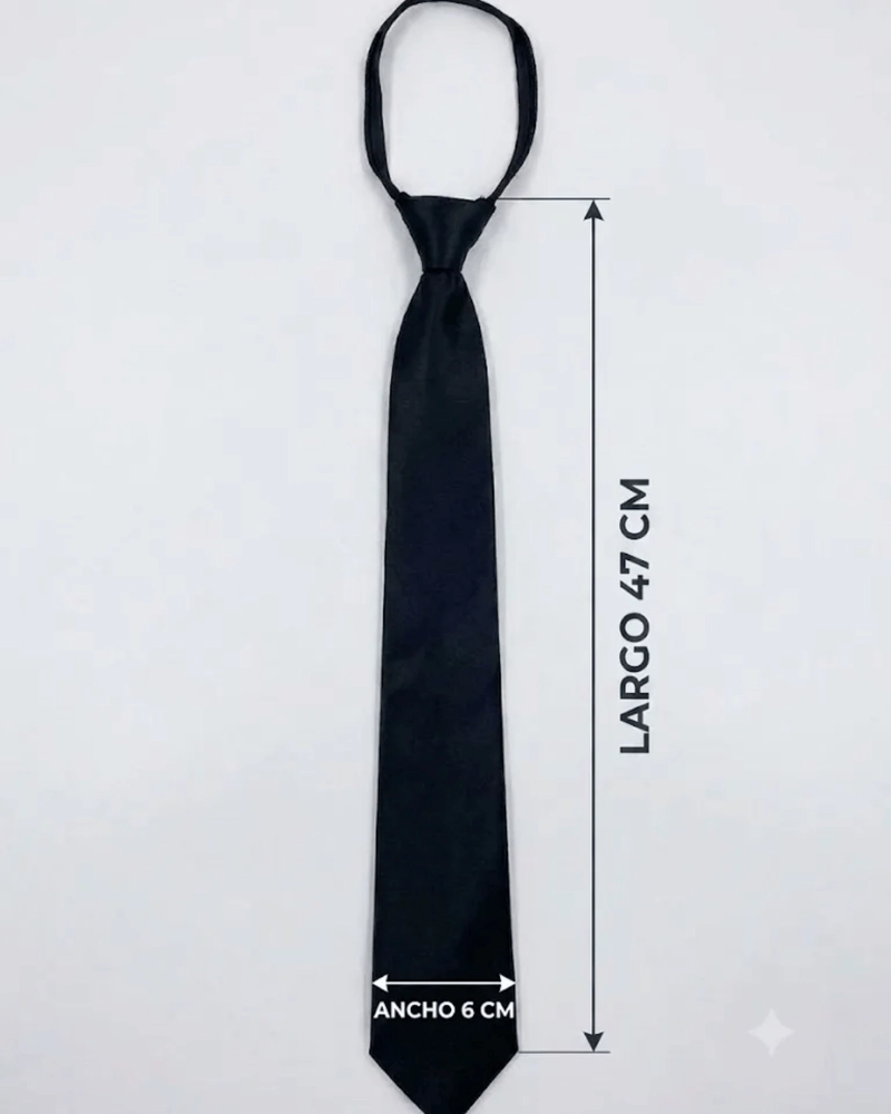 CORBATA HOMBRE CORBATA PARA TRAJE DE VESTIR CON CIERRE NUDO - 3
