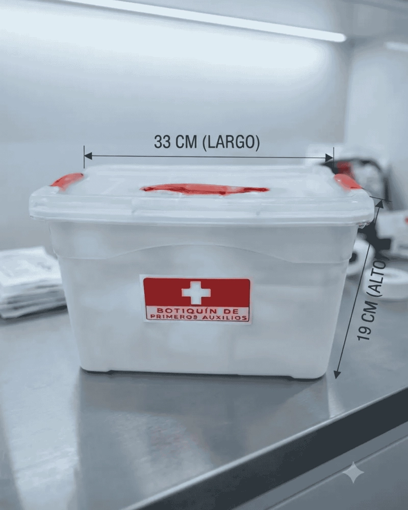 CAJA ORGANIZADORA BOTIQUIN PRIMERO AUXILIOS CON DIVISIONES - 1