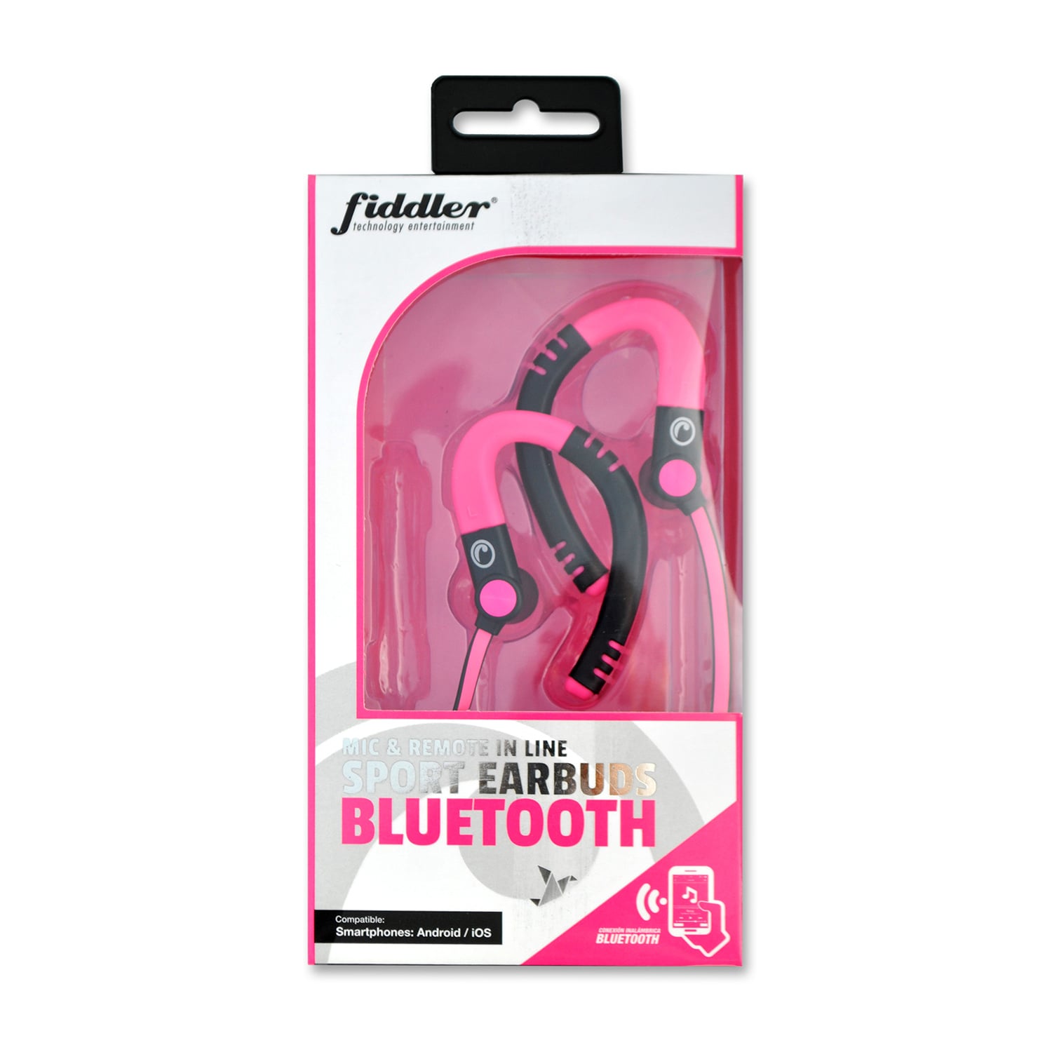AUDÍFONOS FIDDLER DEPORTIVOS MANOS LIBRES BLUETOOTH ROSADO - 2