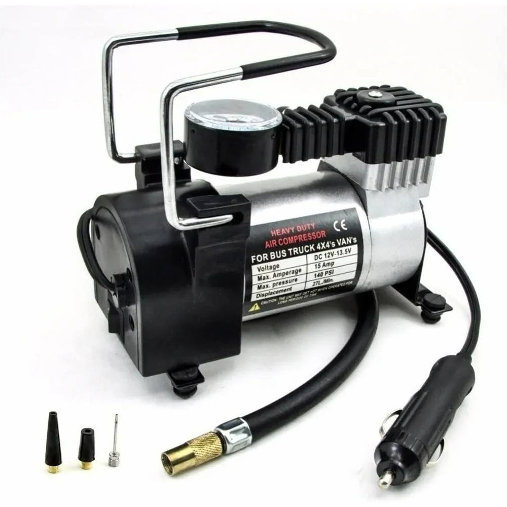 COMPRESOR DE AIRE CALGARY PARA AUTO 12V 150 PSI PORTÁTIL - 2