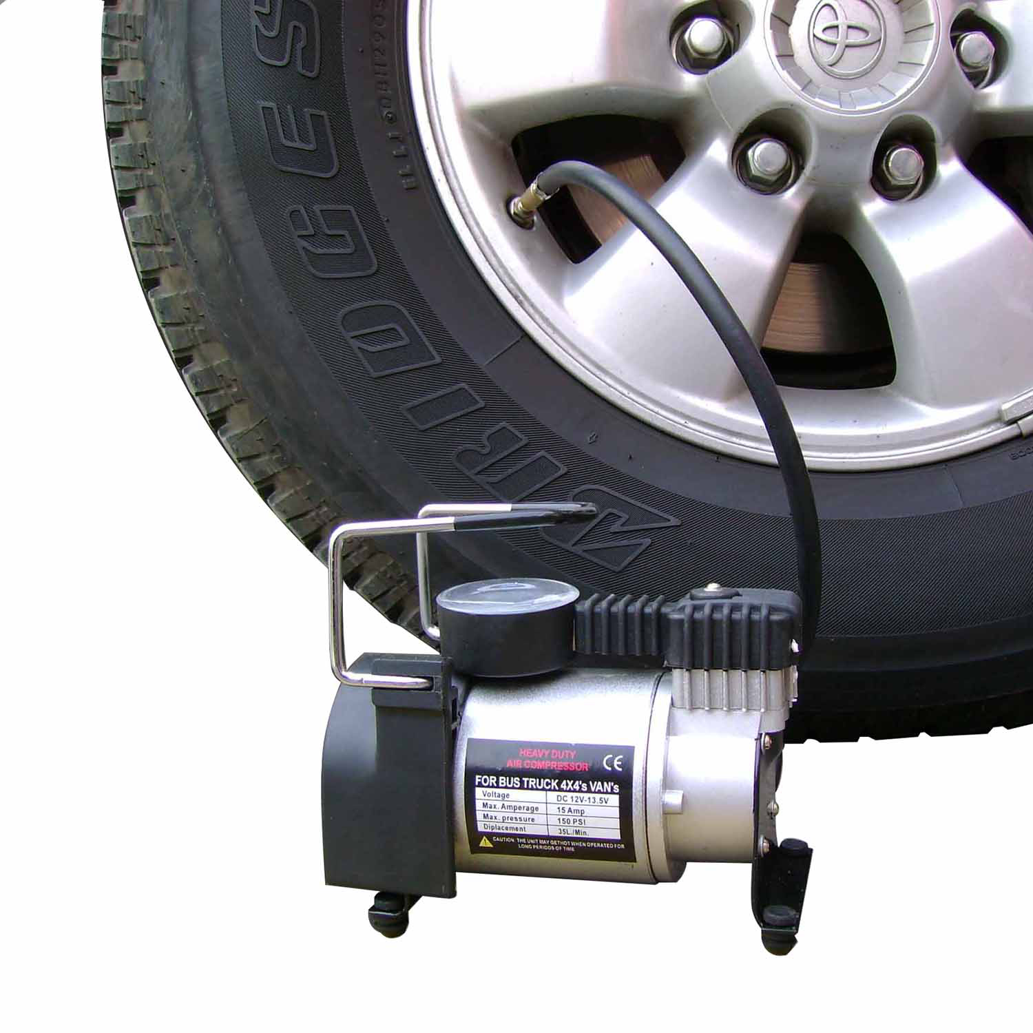 COMPRESOR DE AIRE CALGARY PARA AUTO 12V 150 PSI PORTÁTIL - 6