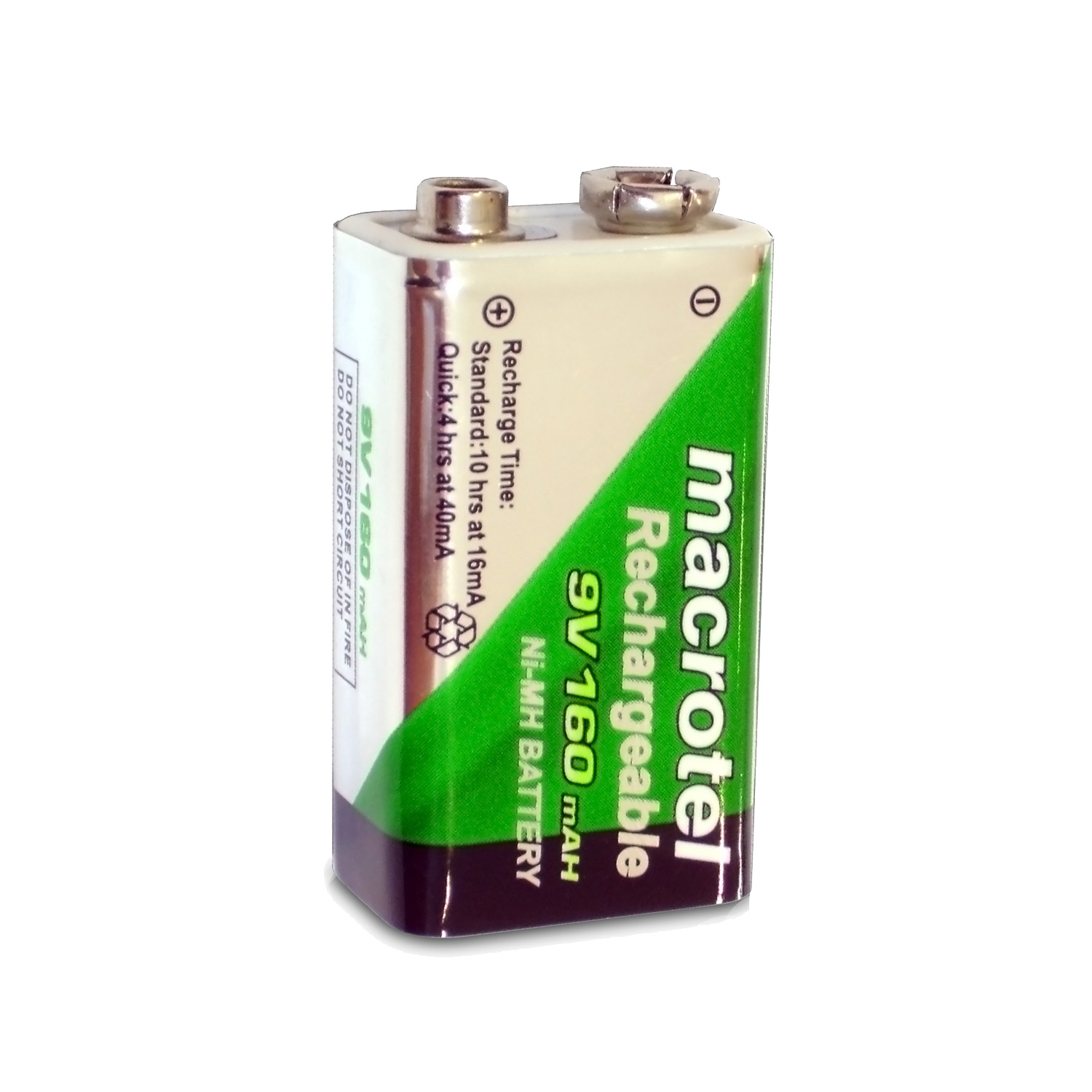 BATERÍA RECARGABLE MACROTEL DE 9V 290MAH - 1