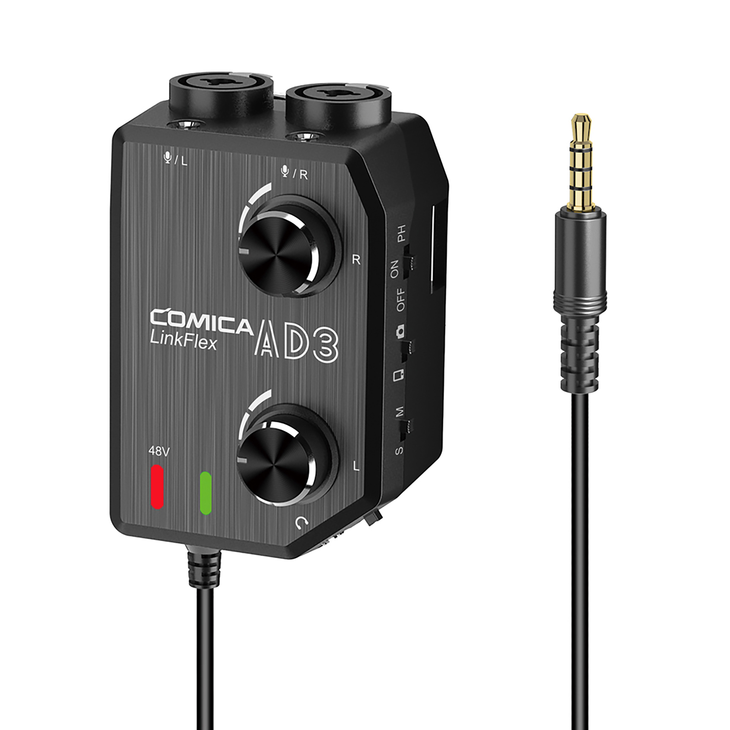 MIXER PREAMPLIFICADOR COMICA AX3 PARA CELULARES Y DSLR - 1