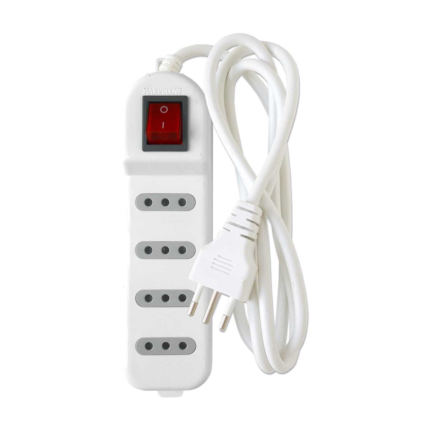 ALARGADOR ZAPATILLA CON SWITCH 4 POSICIONES 3 METROS BLANCO - 2