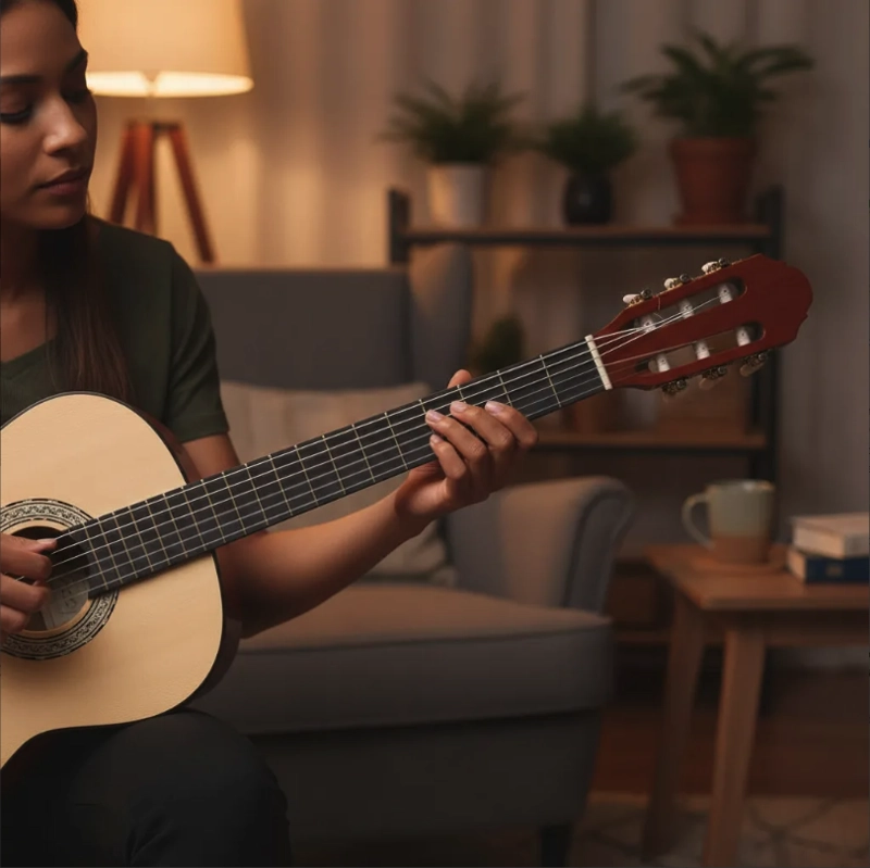 GUITARRA CLASICA 39' - CUERDAS DE NYLON Y SONIDO CALIDO - 4