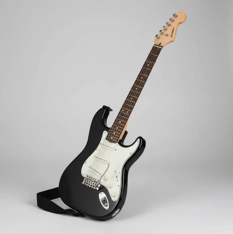 COMBO GUITARRA ELE CTRICA NEGRA + AMPLIFICADOR FIDDLER - 3