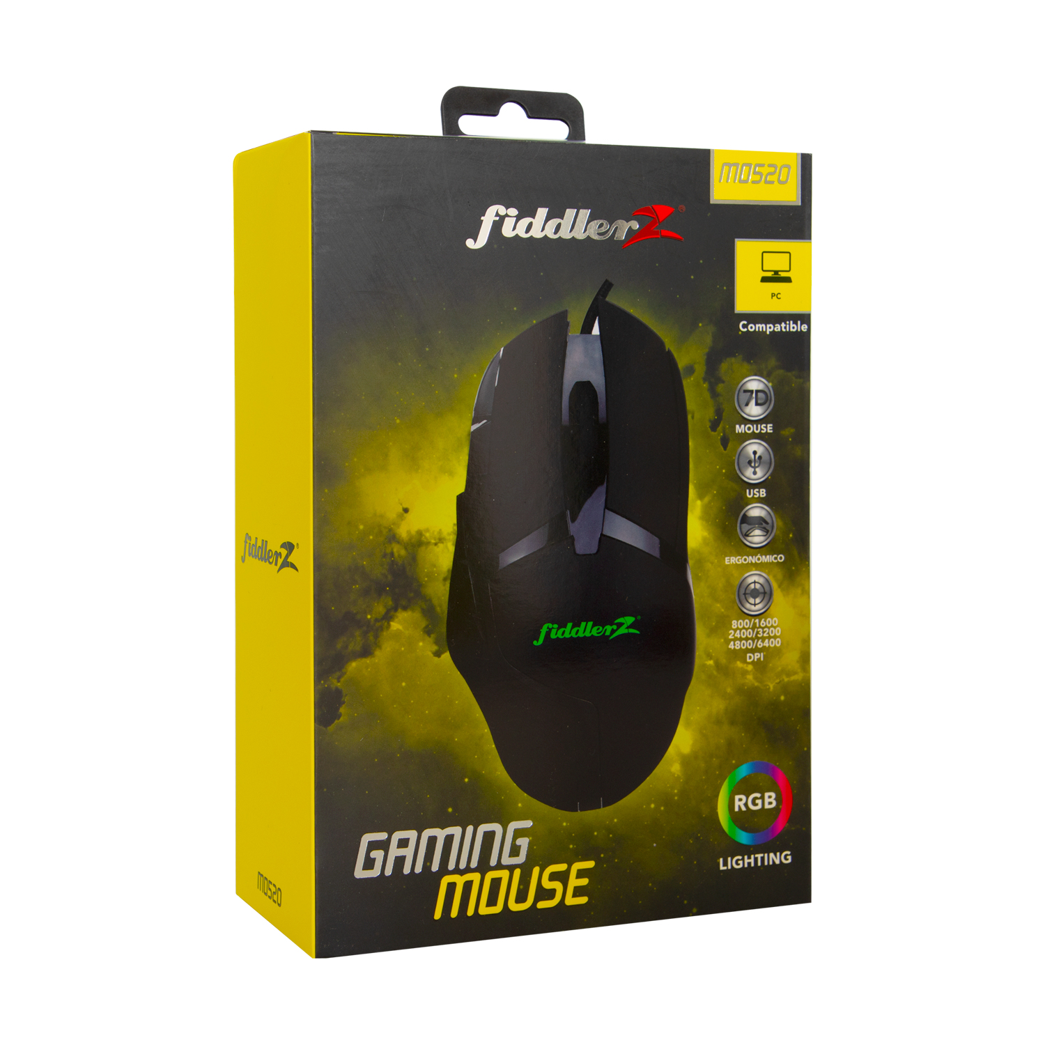 MOUSE FIDDLER GAMER 7D RETROILUMINADO Z - 5