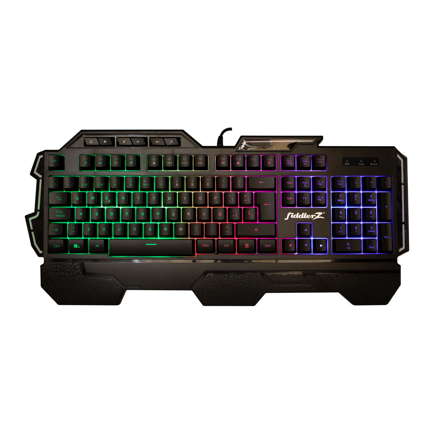 TECLADO GAMER UNIVERSAL FIDDLER RETROILUMINADO Z - 4