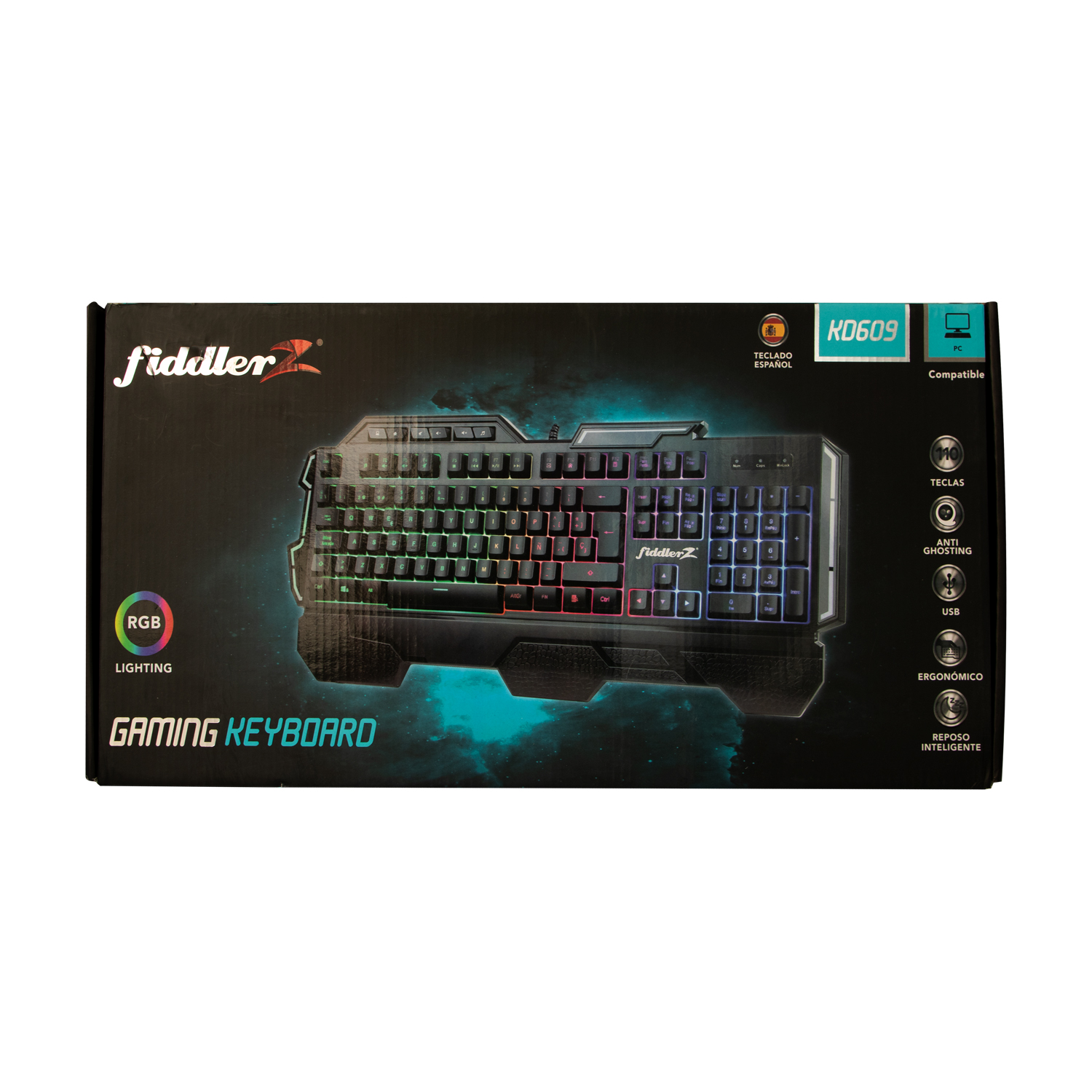 TECLADO GAMER UNIVERSAL FIDDLER RETROILUMINADO Z - 5