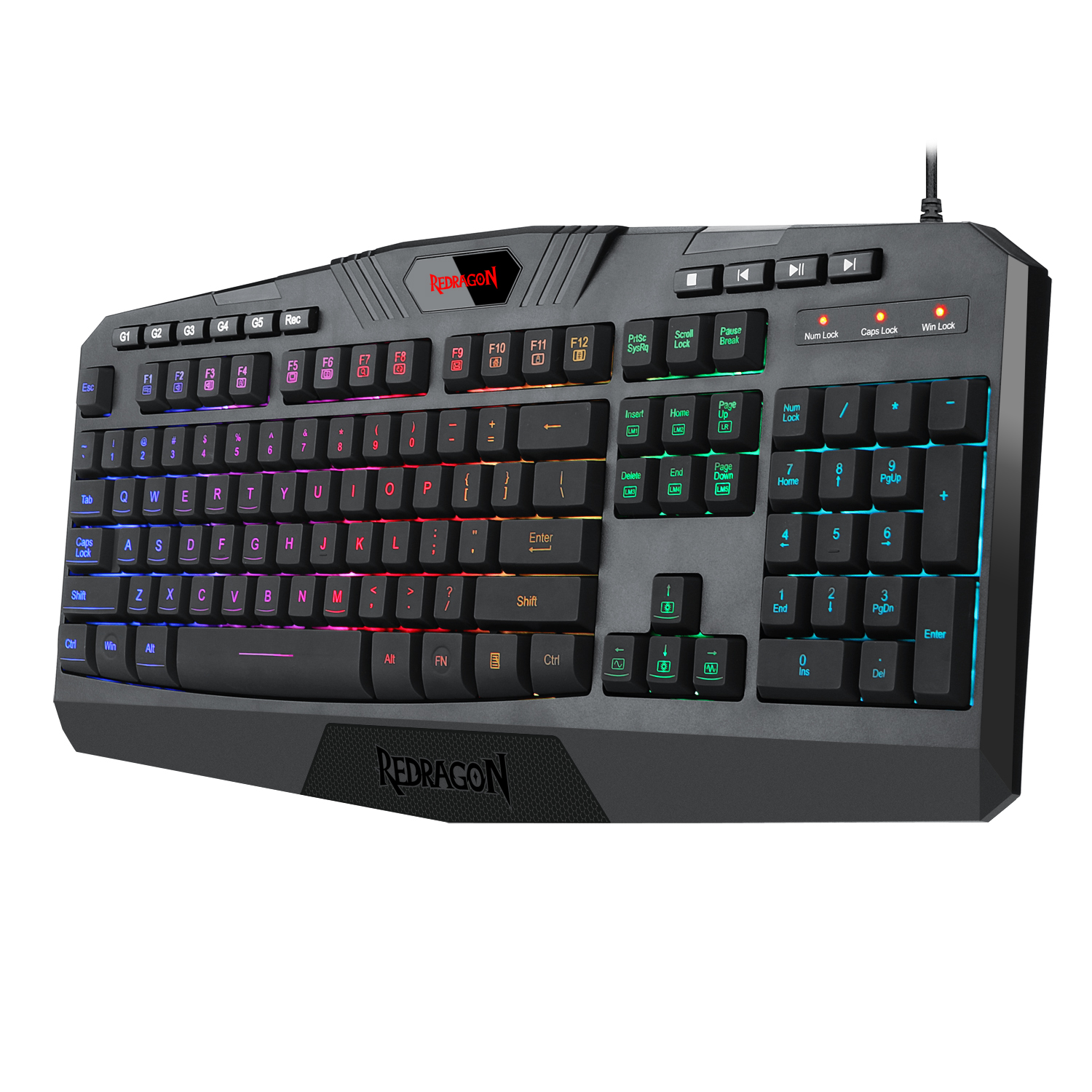 TECLADO REDRAGON GAMER HARPE PRO K503A RGB - 3