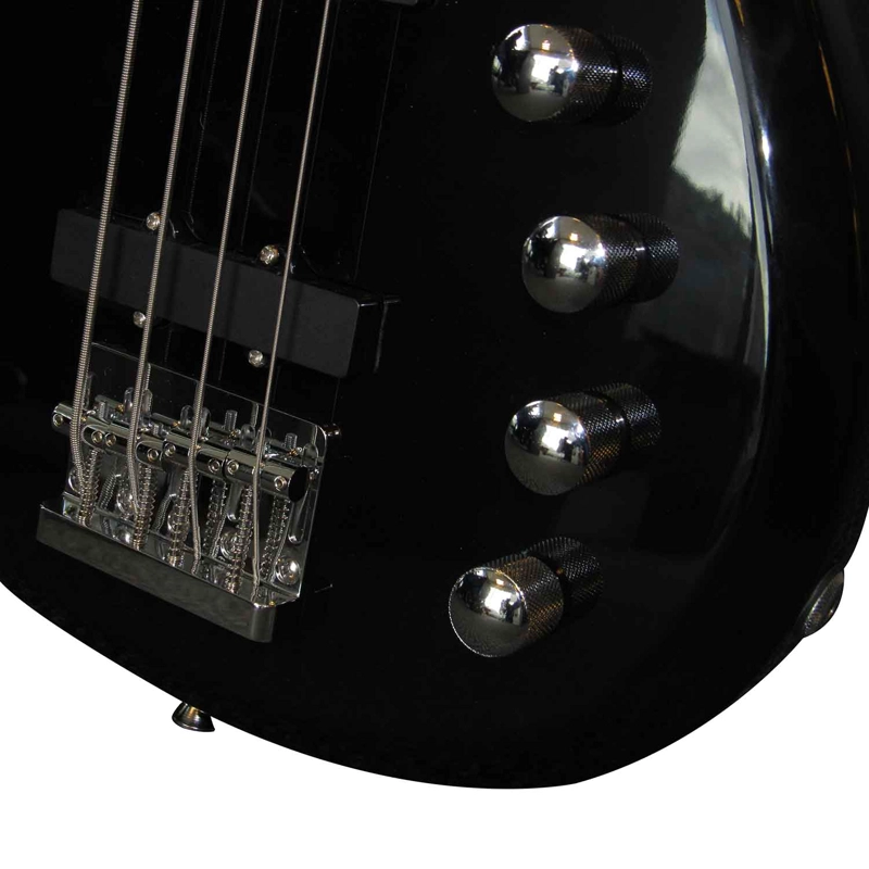 BAJO ELE CTRICO FIDDLER NEGRO + AMPLIFICADOR 20W - 4