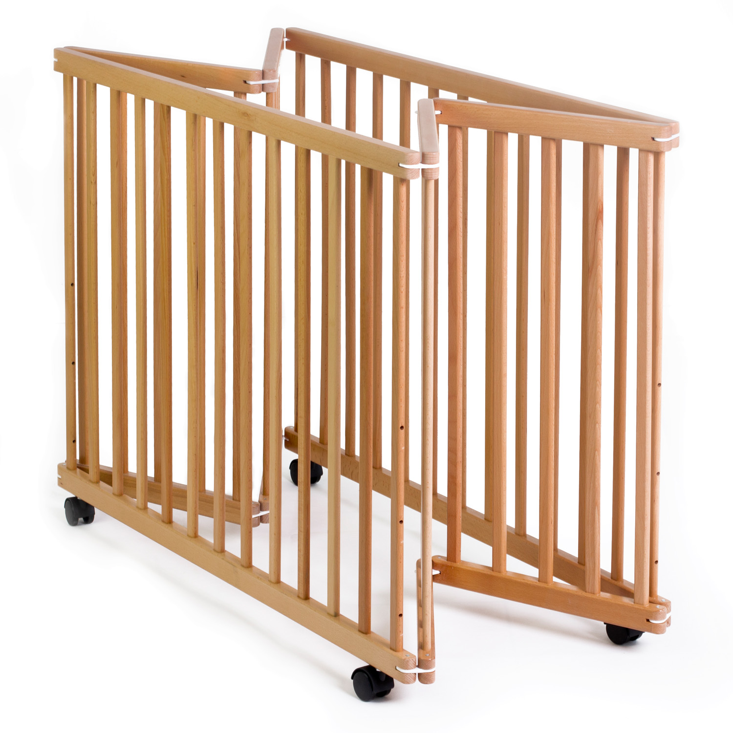 CORRAL CUNA 2 EN 1 MACROTEL HAPPY DINO MADERA ALTURA AJUSTABLE - 2