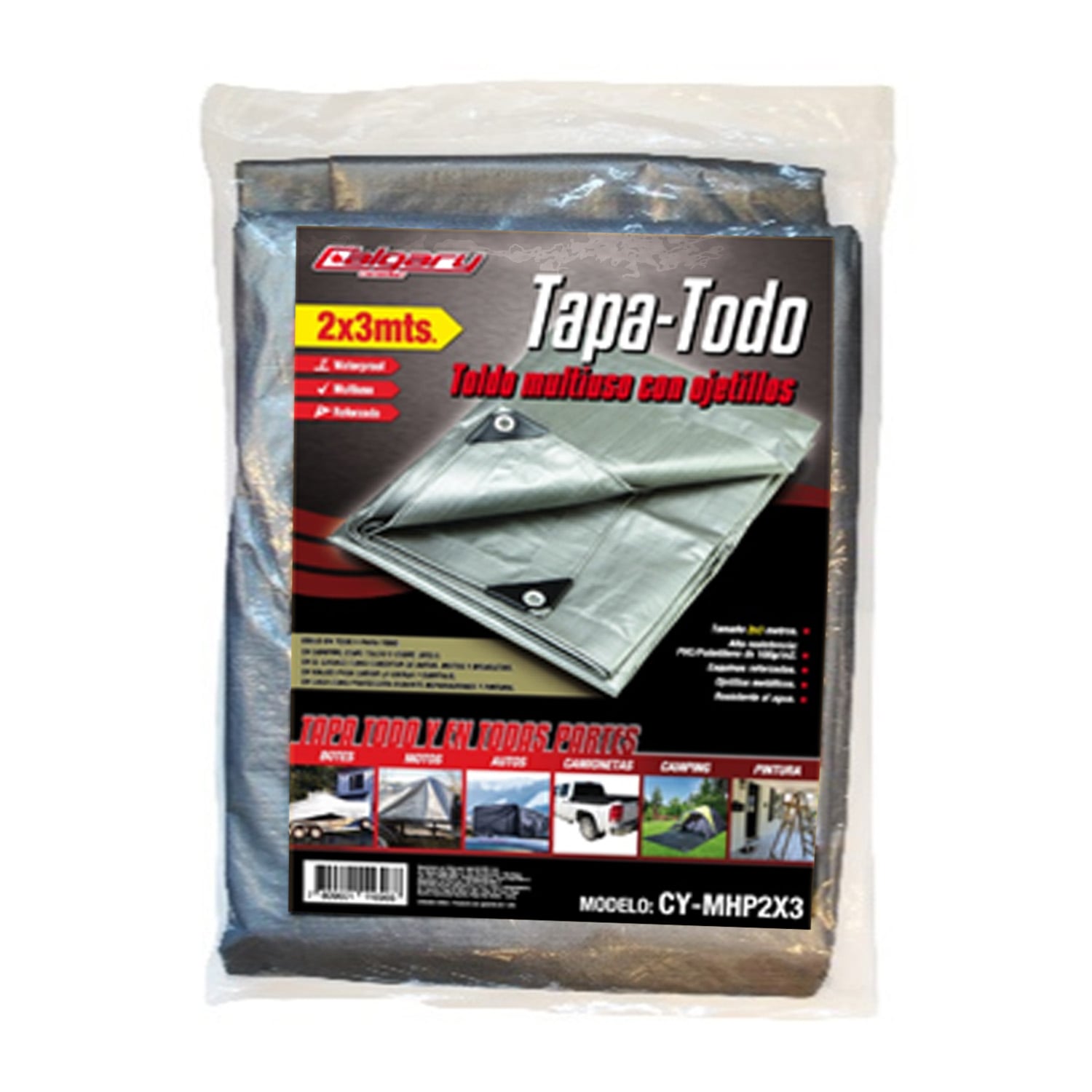 LONA COBERTOR UNIVERSAL CALGARY IMPERMEABLE DE 2X3 METROS - 3
