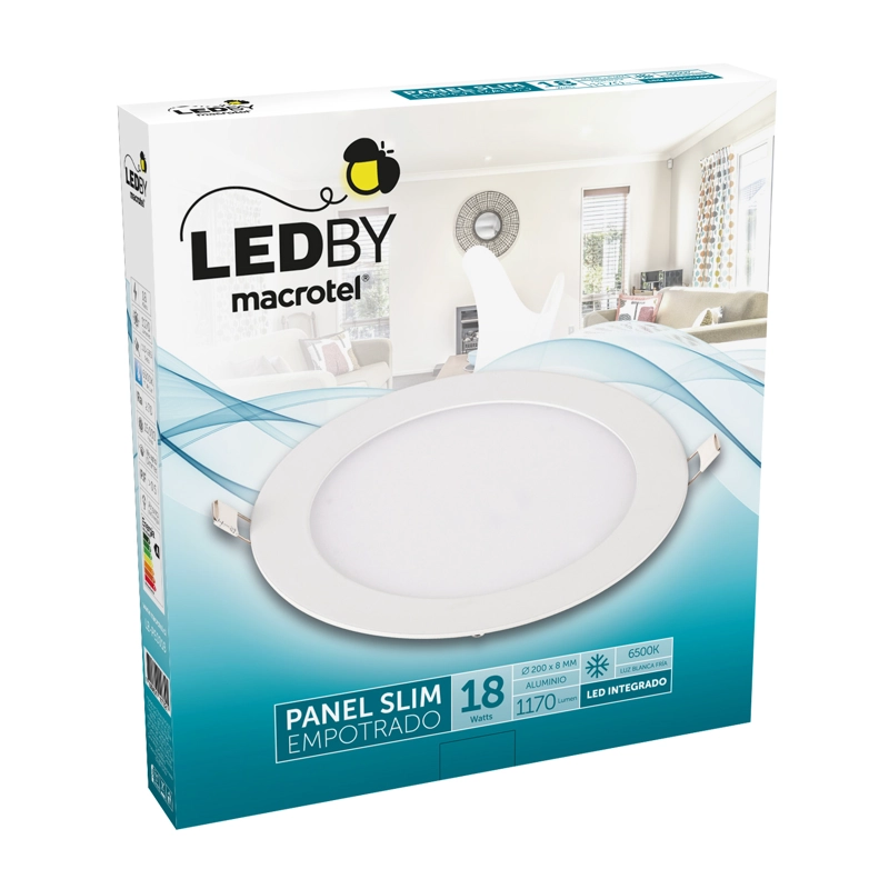 PLAFON EMPOTRADO 18W LUZ FRIA - 2