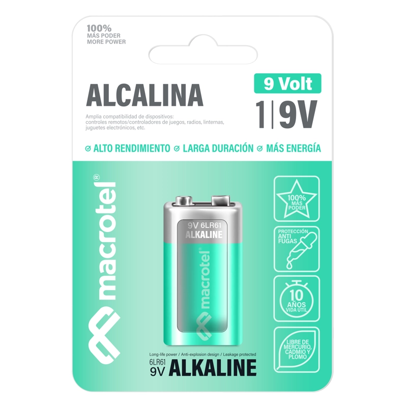 BATERIA 9V ALCALINA - 1
