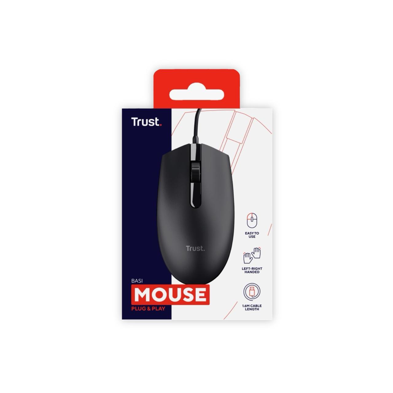 MOUSE TRUST BASI NEGRO CON CABLE - 3