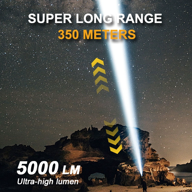 LINTERNA LED TACTICA DUAL POWER 5000 LM - 7