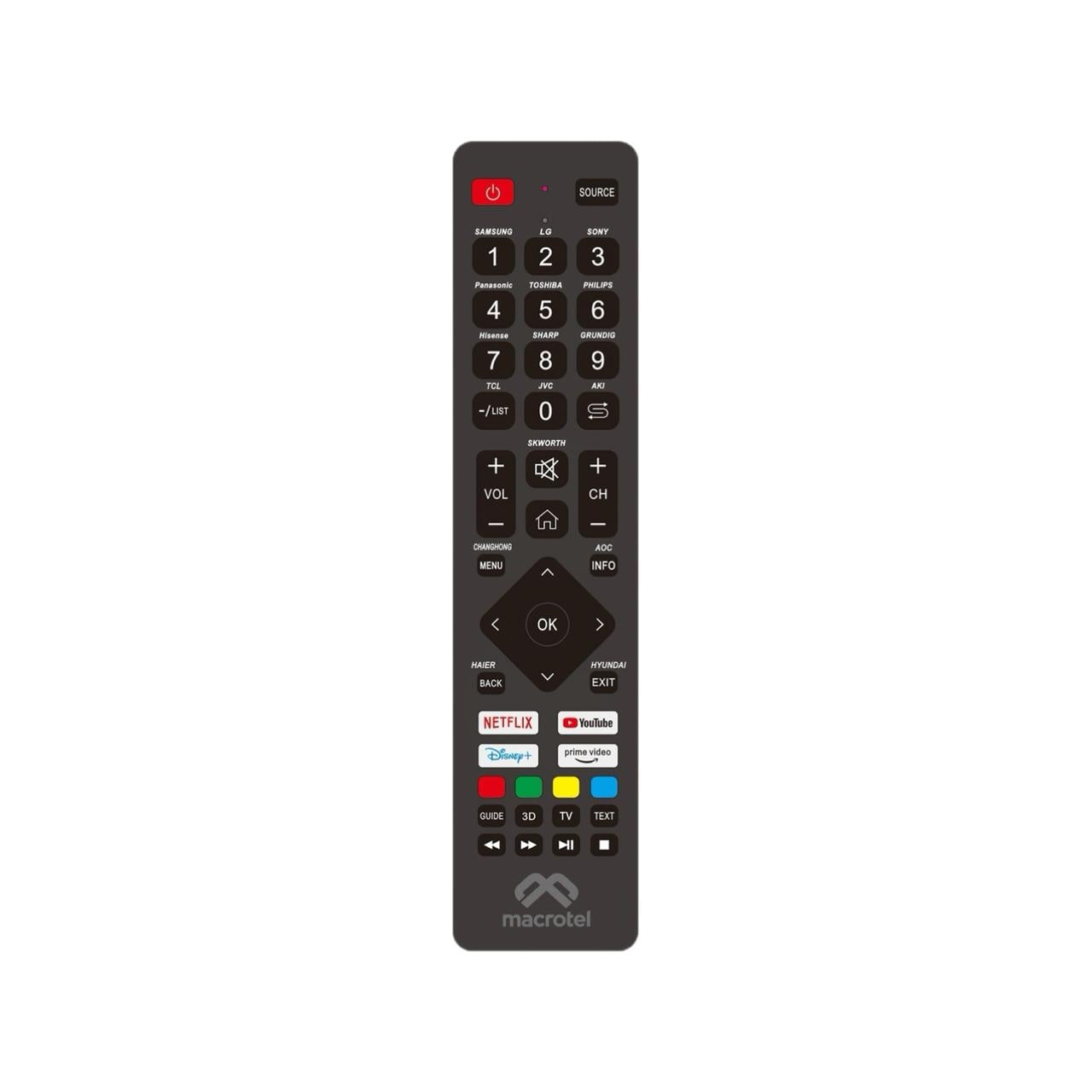 CONTROL REMOTO UNIVERSAL MACROTEL RM-784N - 1