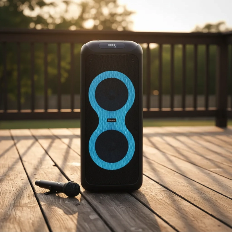 KARAOKE TITAN BOX BT 40W MICROFONO POWER BANK - 6