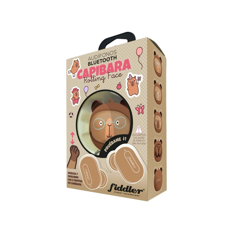 AUDIFONO BLUETOOTH ROLLING FACE CAPIBARA - 6