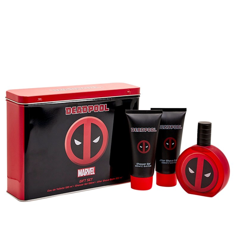 MARVEL DEADPOOL M 3PC ESTUCHE 100ML EDT+ 100ML SG+ 100ML AS | 100 ML - 1