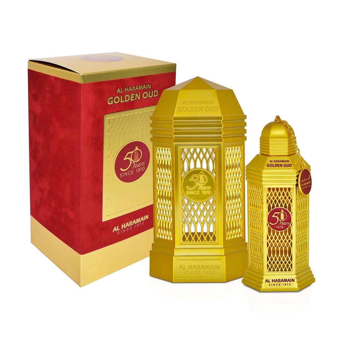 PERFUME GOLDEN OUD  AL HARAMAIN EDP 100ML UNISEX - 1