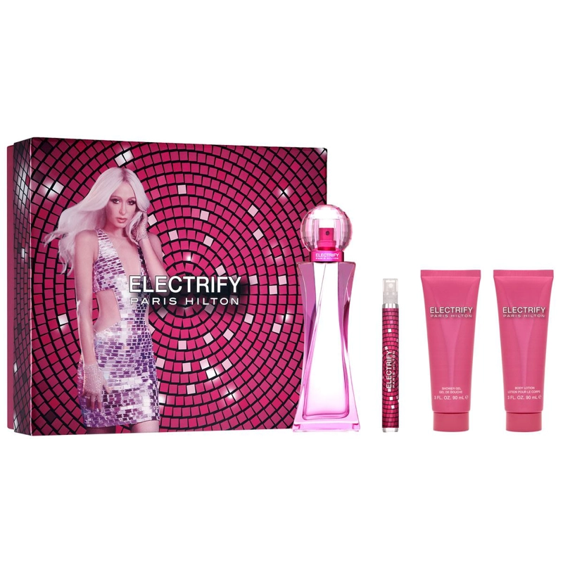 ESTUCHE ELECTRIFY P.HILTON EDP 100ML+90ML B/L+90ML S/G MUJER - 1